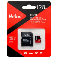microSDXC 128 Gb cl10 Netac <NT02P500PRO-128G-R> 100 МБ/с