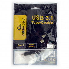 Кабель USB 3.1 Cm-->Cm  1м Cablexpert <CCP-USB-CMCM2-1M> Type-C/USB3.1 Type-C  10Gbit/s, 5A