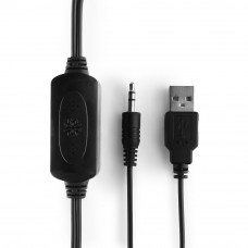 Колонки Gembird SPK-105, черный, 5 Вт, регулятор громкости, USB-питание