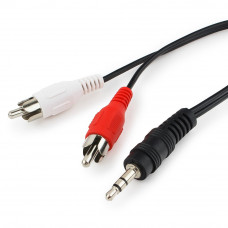 Кабель Audio MiniJack(m) - 2*RCA(m)   0.2м Cablexpert CCA-458/0.2