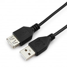 Кабель USB 2.0 удлинитель A,   1м Гарнизон GCC-USB2-AMAF-1M
